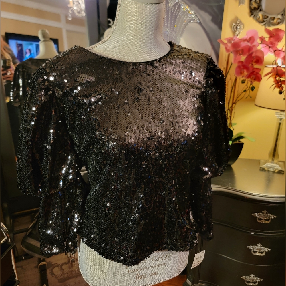 Sequin blouse INC size med